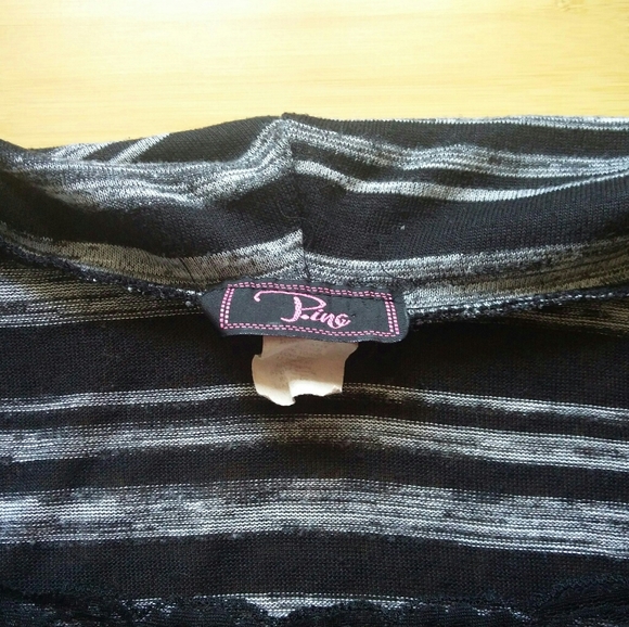 P.inc Striped Lace & Cowl Top - Picture 7 of 7